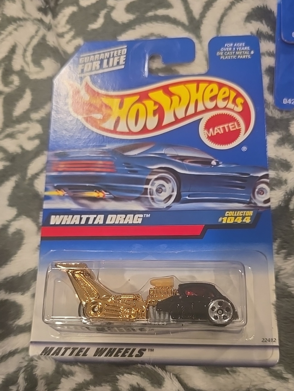 Mattel Hot Wheels Whatta Drag Toy Car - Gold & Black 1998